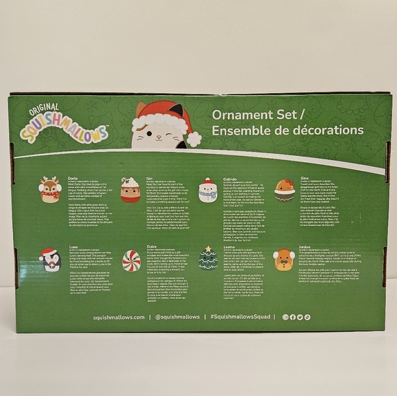 Squismallow 2023 Christmas Ornament SET NEW Jordan - Picture 2 of 2